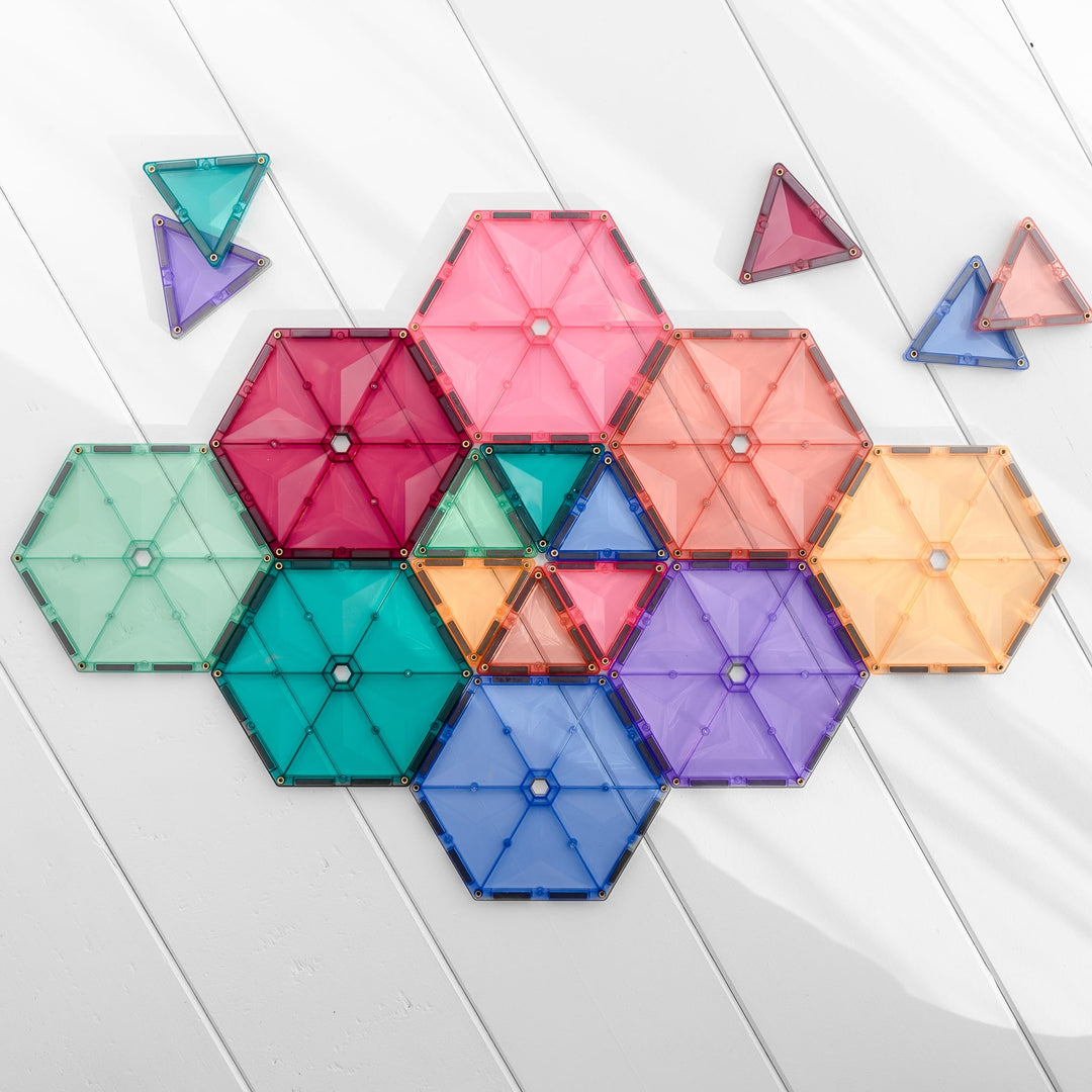 >CONNETIX Pastel Tiles - 40 Pieces Geometry Pack