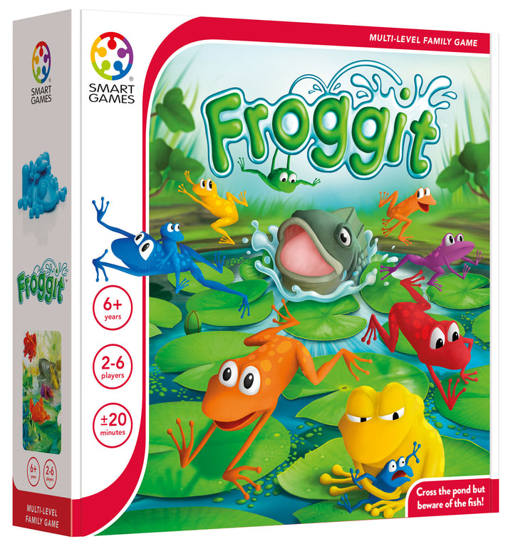 Smart Games Froggit - A Family Board Game for 2-6 Players Ages 6+