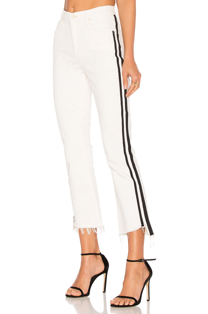 Mother Jeans Womens The Inside Crop Step Fray in WIR-Whipping The Racer