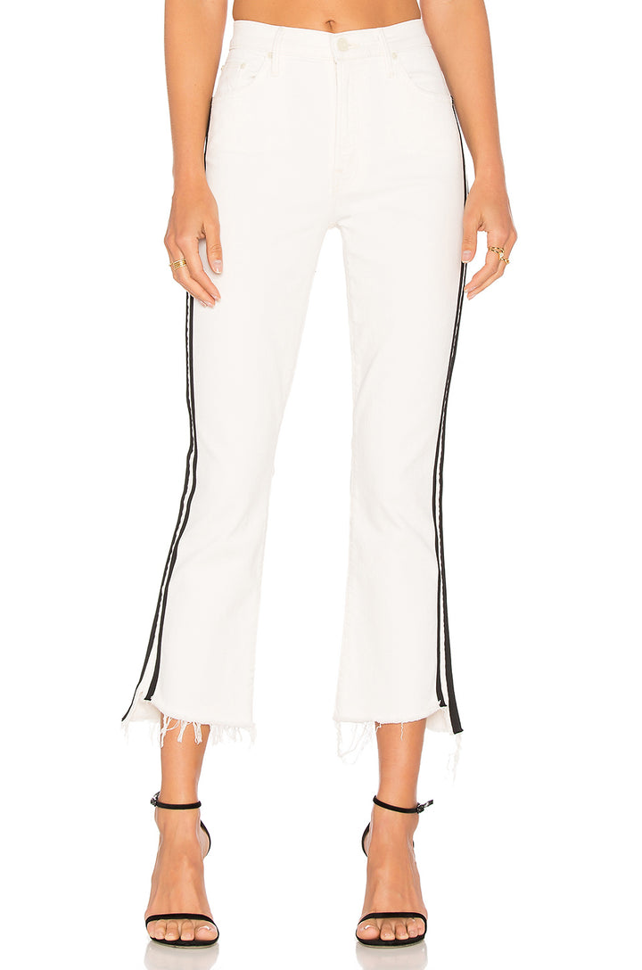 Mother Jeans Womens The Inside Crop Step Fray in WIR-Whipping The Racer