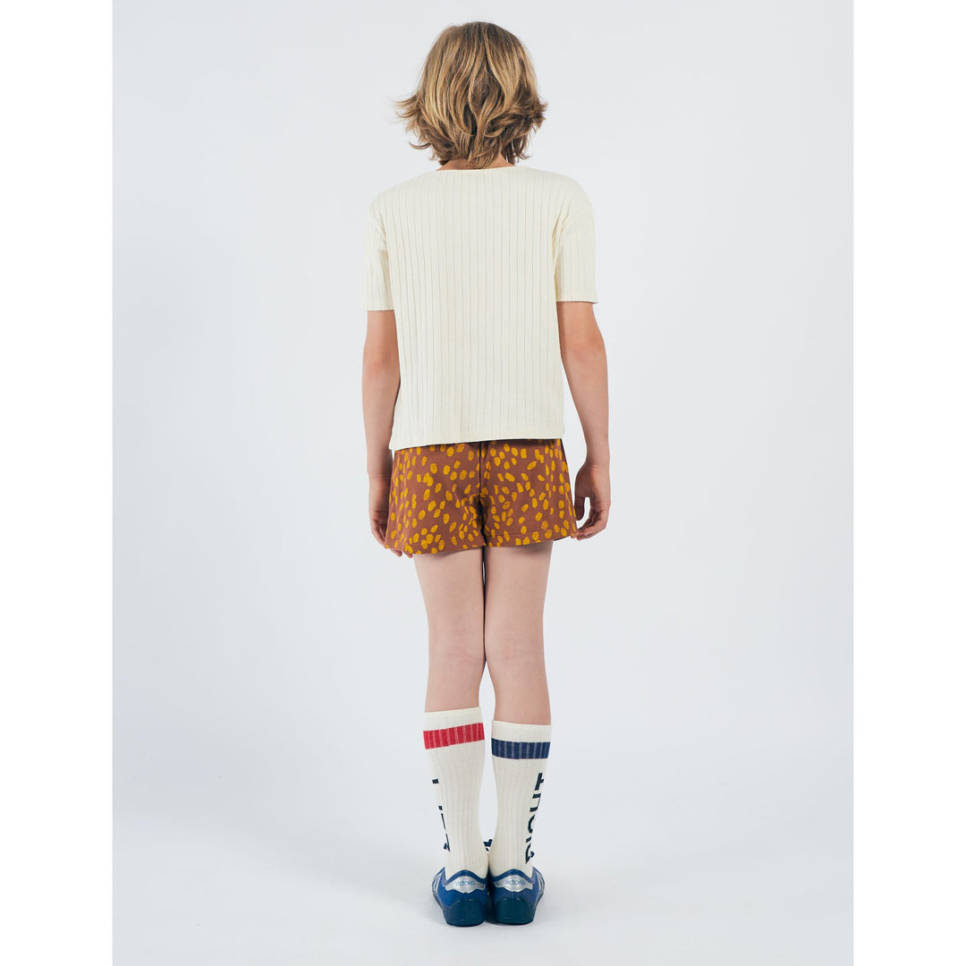 BOBO CHOSES Kids Leopard Buttoned T-Shirt