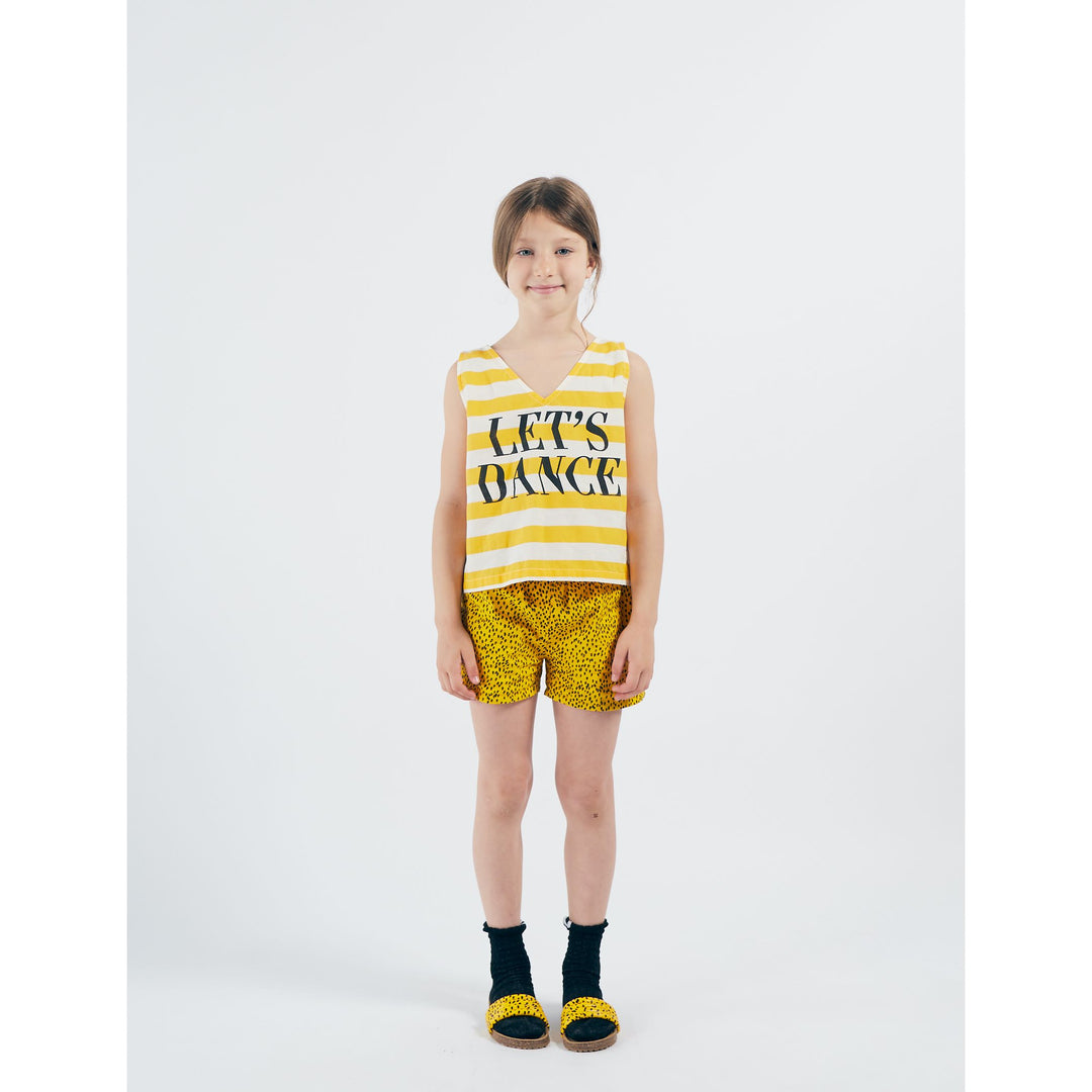 BOBO CHOSES Kids All Over Leopard Woven Shorts