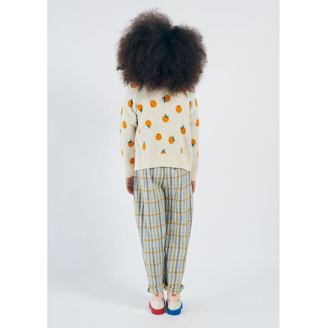 BOBO CHOSES Kids Oranges Knitted Cardigan