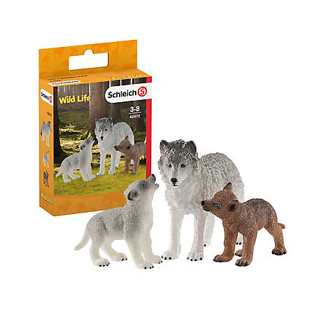 >Schleich WILD LIFE - Mother wolf with pups