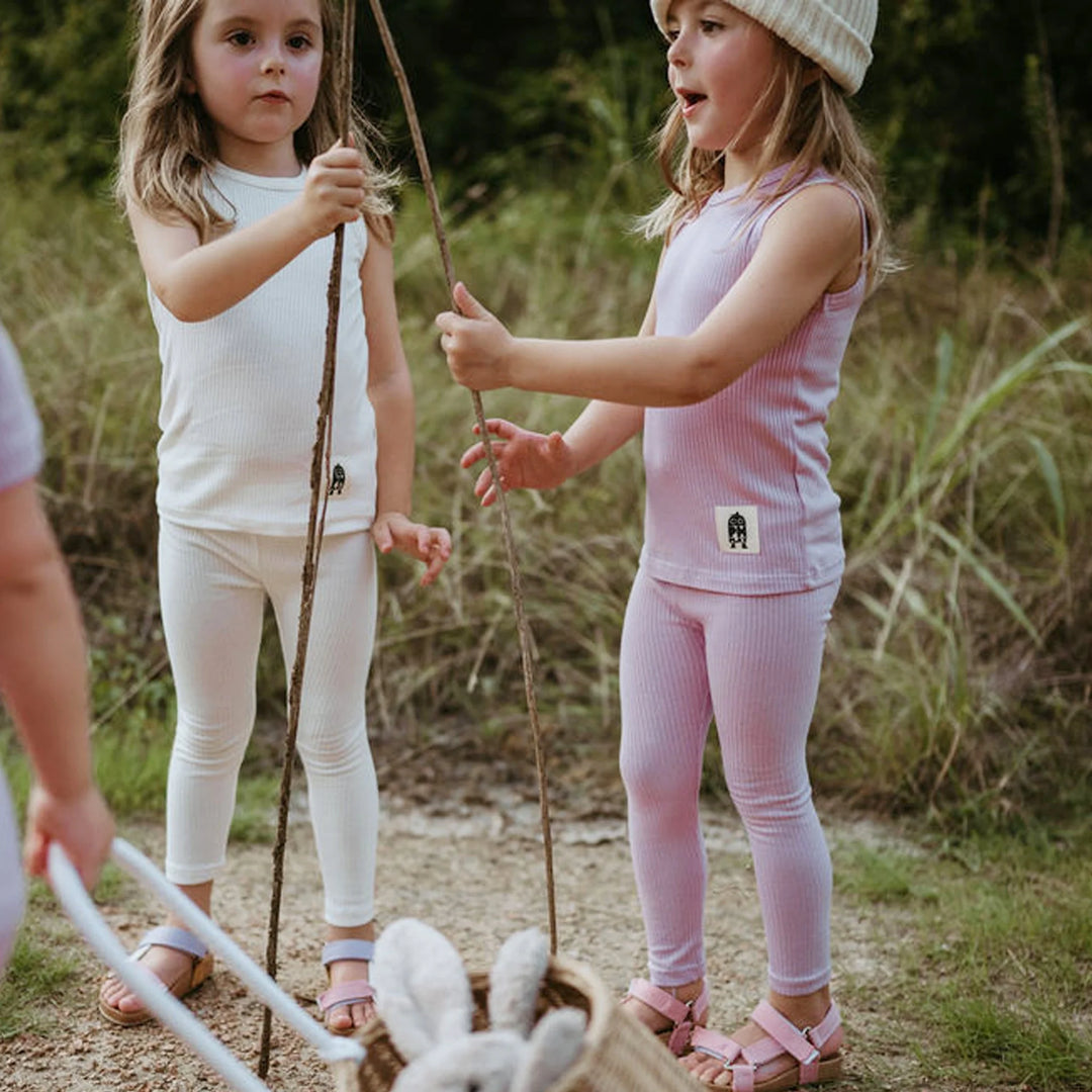 Petite Hailey Girl's Ami Leggings - White