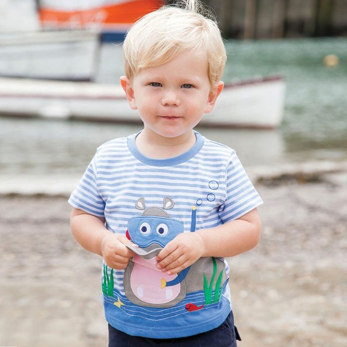 Jojo Maman Bebe Kids Hippo T-shirt