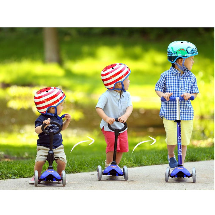 Micro Kids Mini 3in1 Deluxe Scooter - Blue [Ages 1-5]