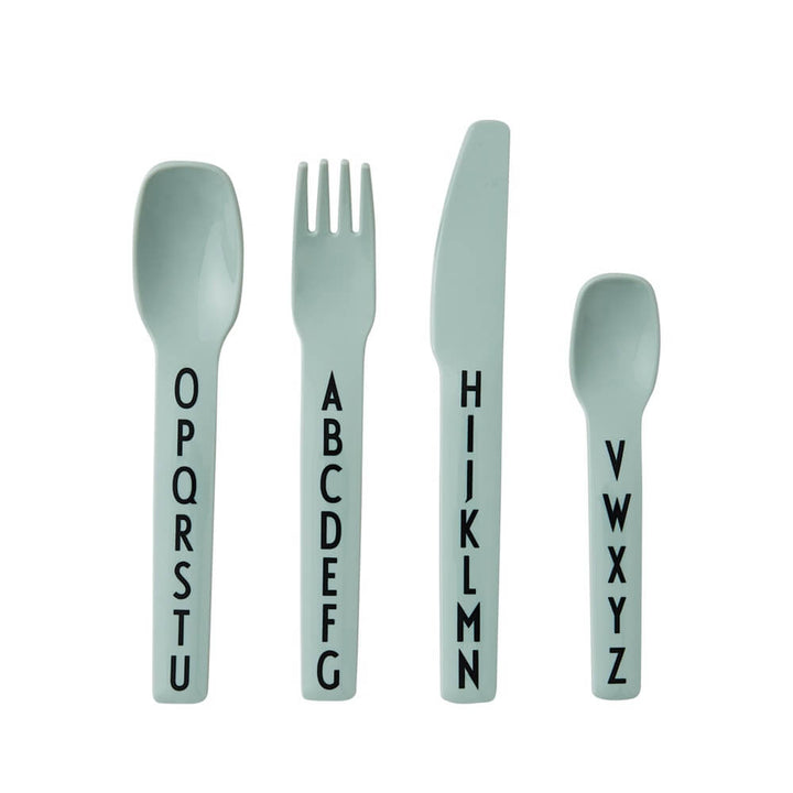 Design Letters Kids Cutlery - Green