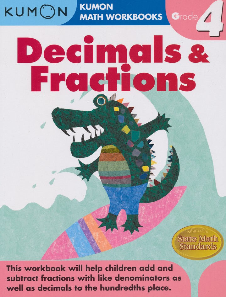 >KUMON Grade 4 Decimals & Fractions Age 8-12