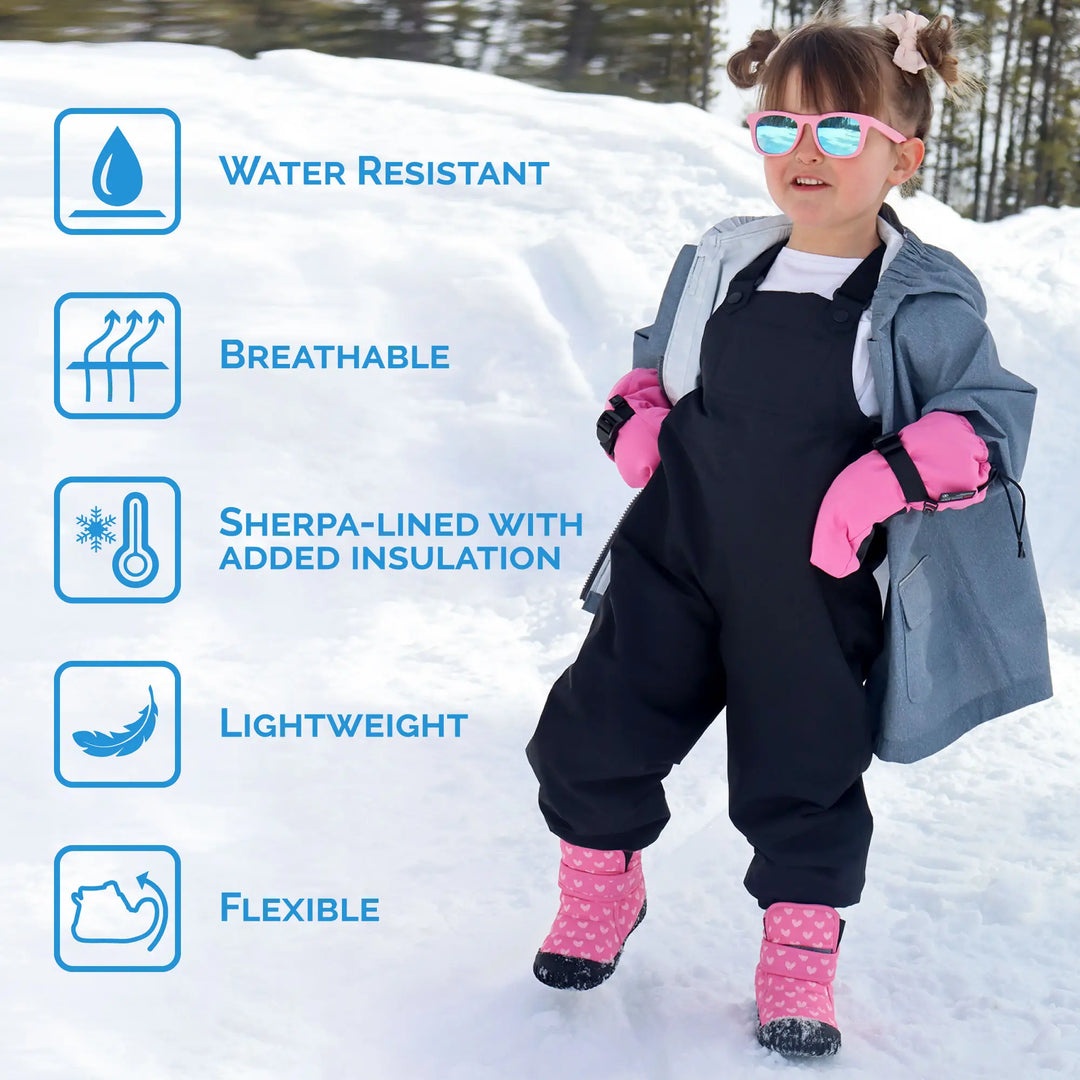 >Jan & Jul Kids Toasty-Dry Boots/Booties - Apricot Flower