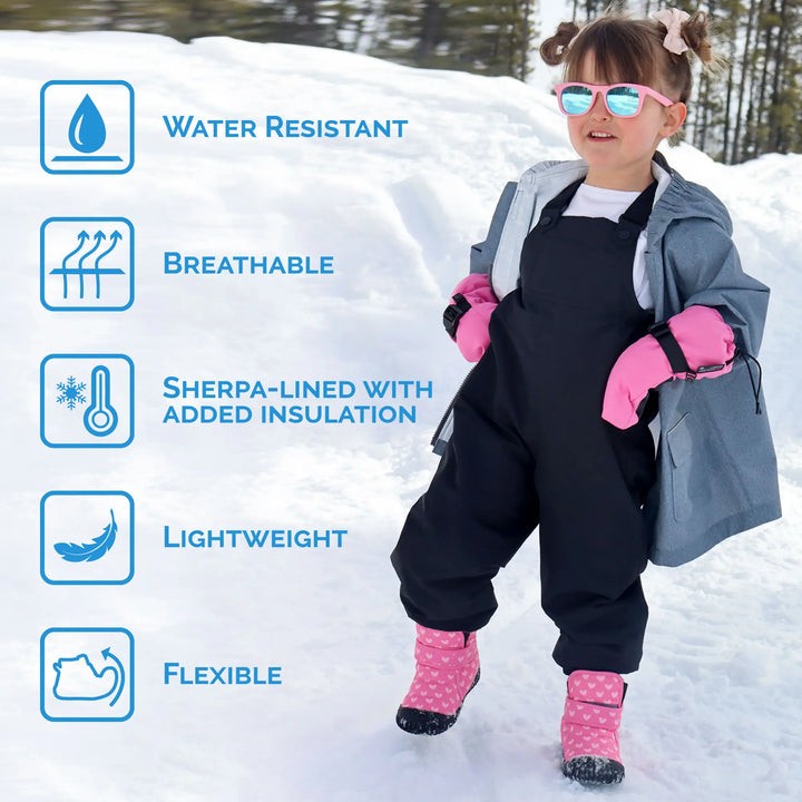 >Jan & Jul Kids Toasty-Dry Boots/Booties - Apricot Flower