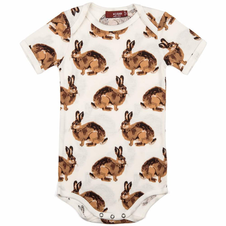 Milkbarn 31100 Baby Bunny Organic Cotton Long Sleeve One Piece