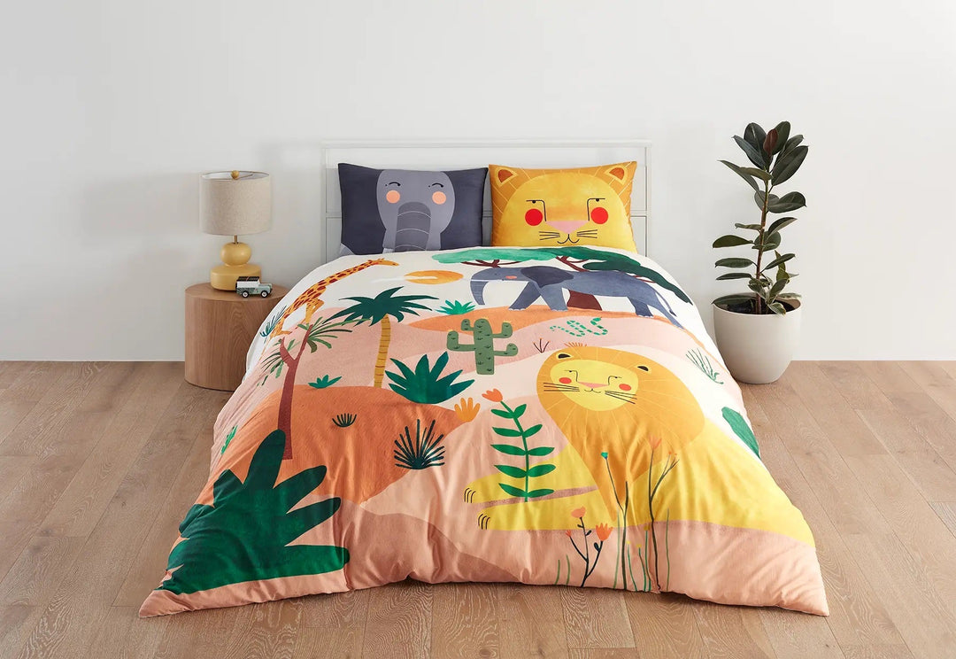 Rookie Humans Kids Bedding Set: In The Savanna (Twin/Full Queen/King)