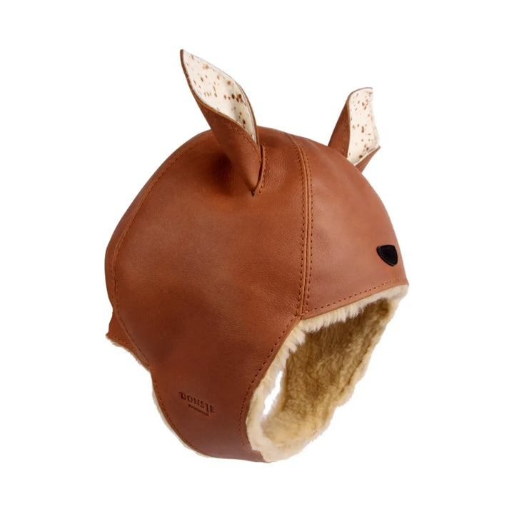 Donsje Kids KAPI EXCLUSIVE Winter Leather Hat - Bambi