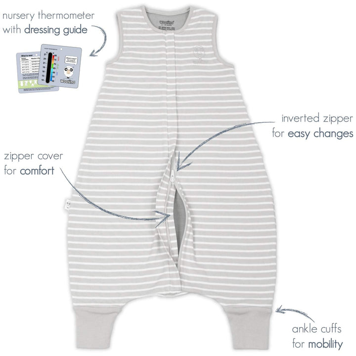 Woolino Merino Wool 4 Season Baby Sleep Bag with FEET opening in Navy Blue