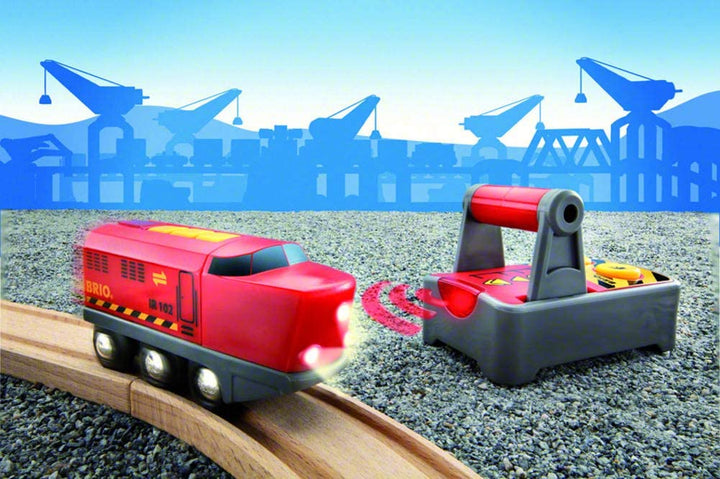 BRIO Remote Control Train Engine | 2 Piece Train Toy 33213