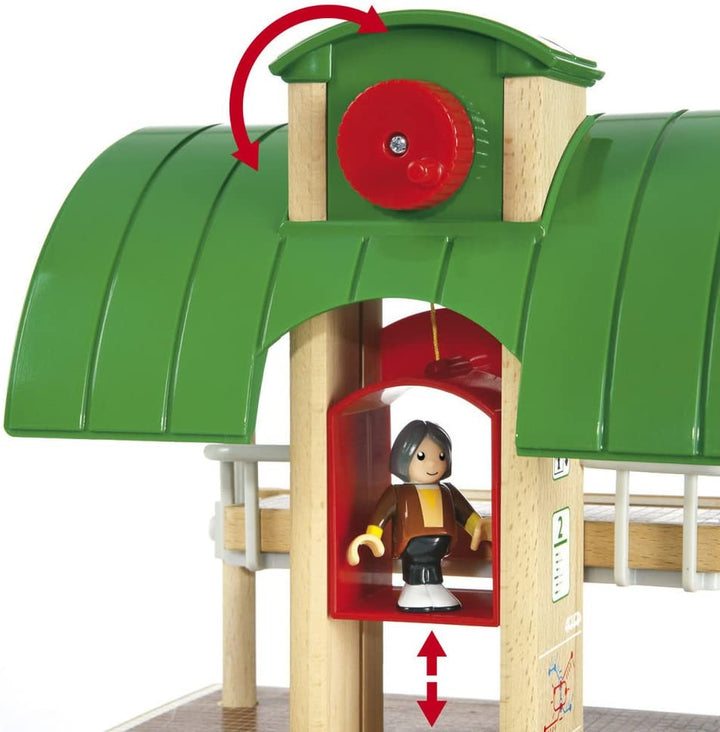 BRIO 33512 Travel Switching Set | 42 Piece Train Toy with Accessories and Wooden Tracks for Kids Ages 3 and Up