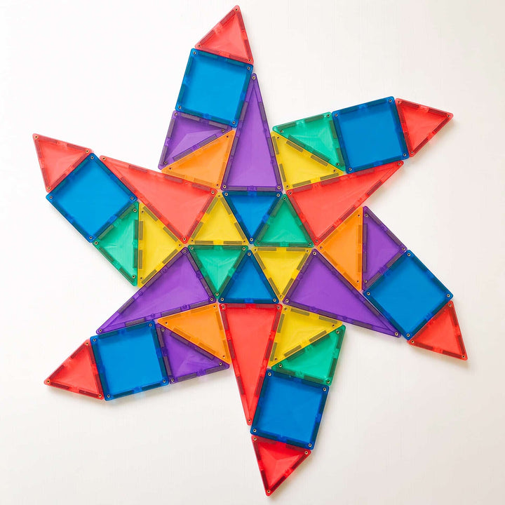 >CONNETIX Rainbow Tiles - 62 Pieces Set Starter Pack