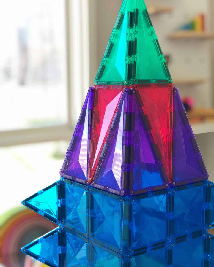 >CONNETIX Rainbow Tiles - 62 Pieces Set Starter Pack
