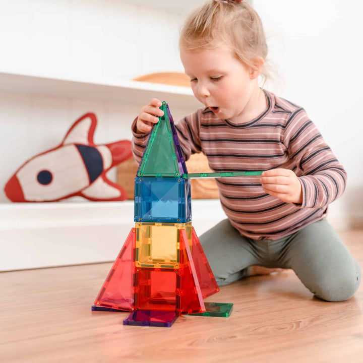 >CONNETIX Rainbow Tiles - 62 Pieces Set Starter Pack