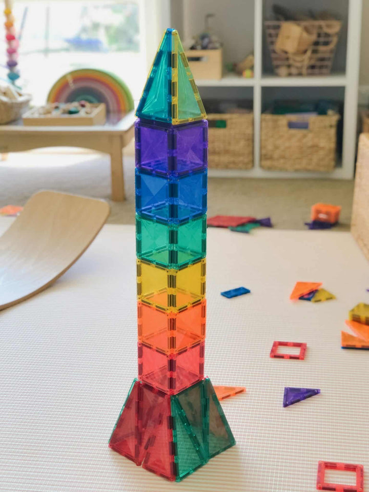 >CONNETIX Rainbow Tiles - 62 Pieces Set Starter Pack