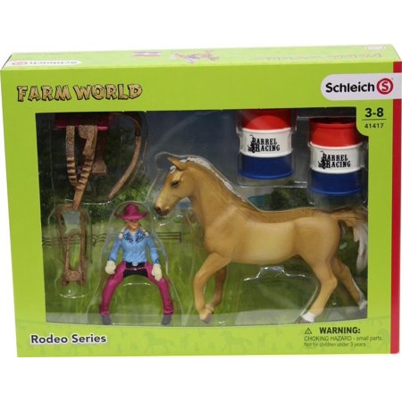 Schleich FARM WORLD - Barrel Racing with Cowgirl