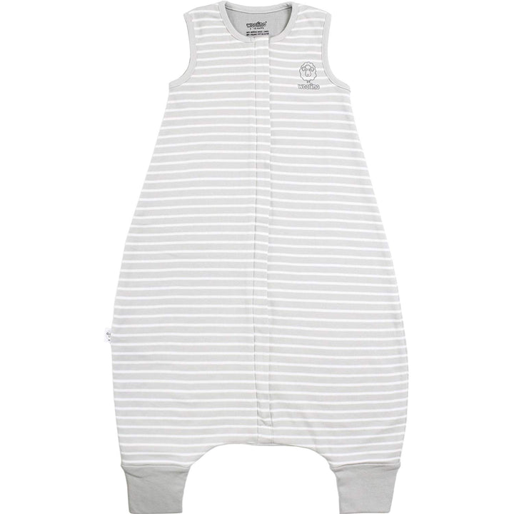 >Woolino Merino Wool 4 Season Baby Sleep Bag with FEET opening - Birch Gray