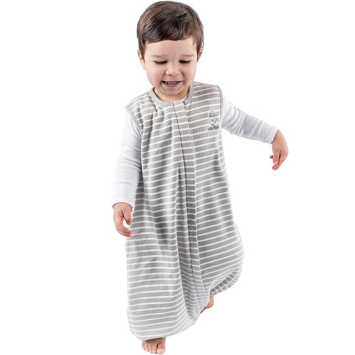 >Woolino Merino Wool 4 Season Baby Sleep Bag with FEET opening - Birch Gray