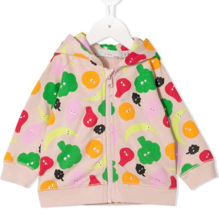 STELLA McCARTNEY Kids Fruit Zipped Hoodie - PINK