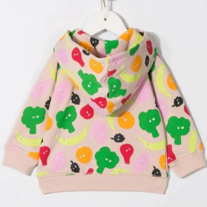 STELLA McCARTNEY Kids Fruit Zipped Hoodie - PINK