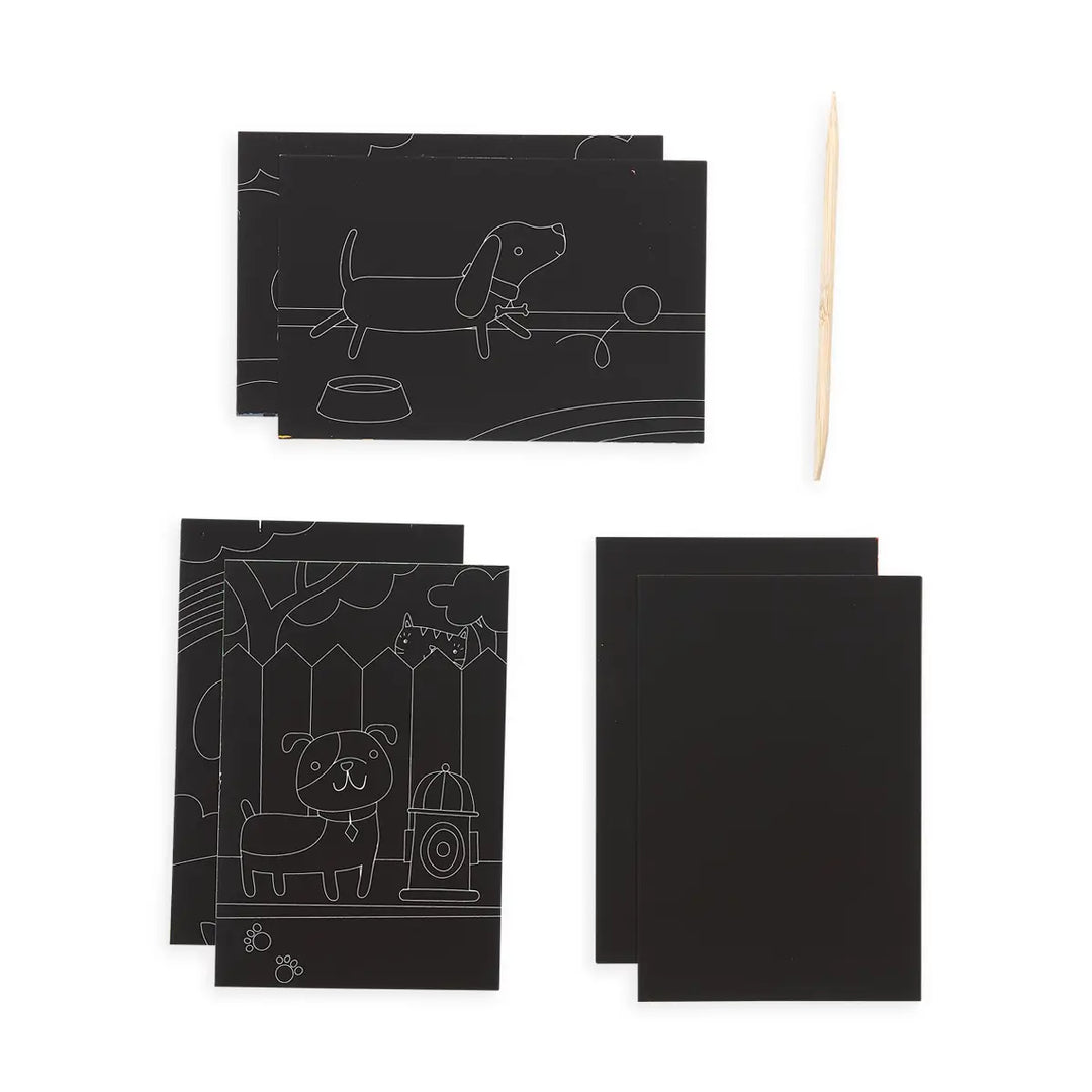 OOLY Mini Scratch & Scribble Art Kit: Playful Pups