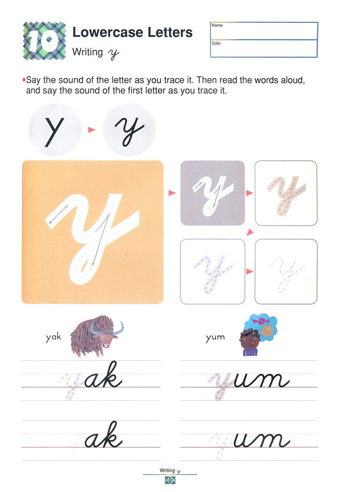 >KUMON Grade 1-3 My Book of Cursive Writing Letters - Age 6-8