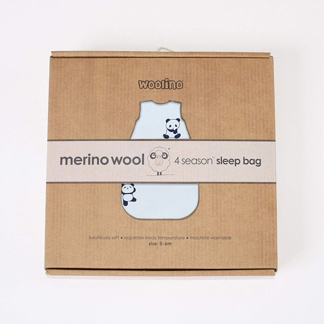Woolino 4 Season BASIC Merino Wool Baby Sleep Bag - Panda