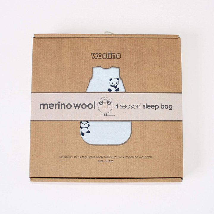 Woolino 4 Season BASIC Merino Wool Baby Sleep Bag - Panda