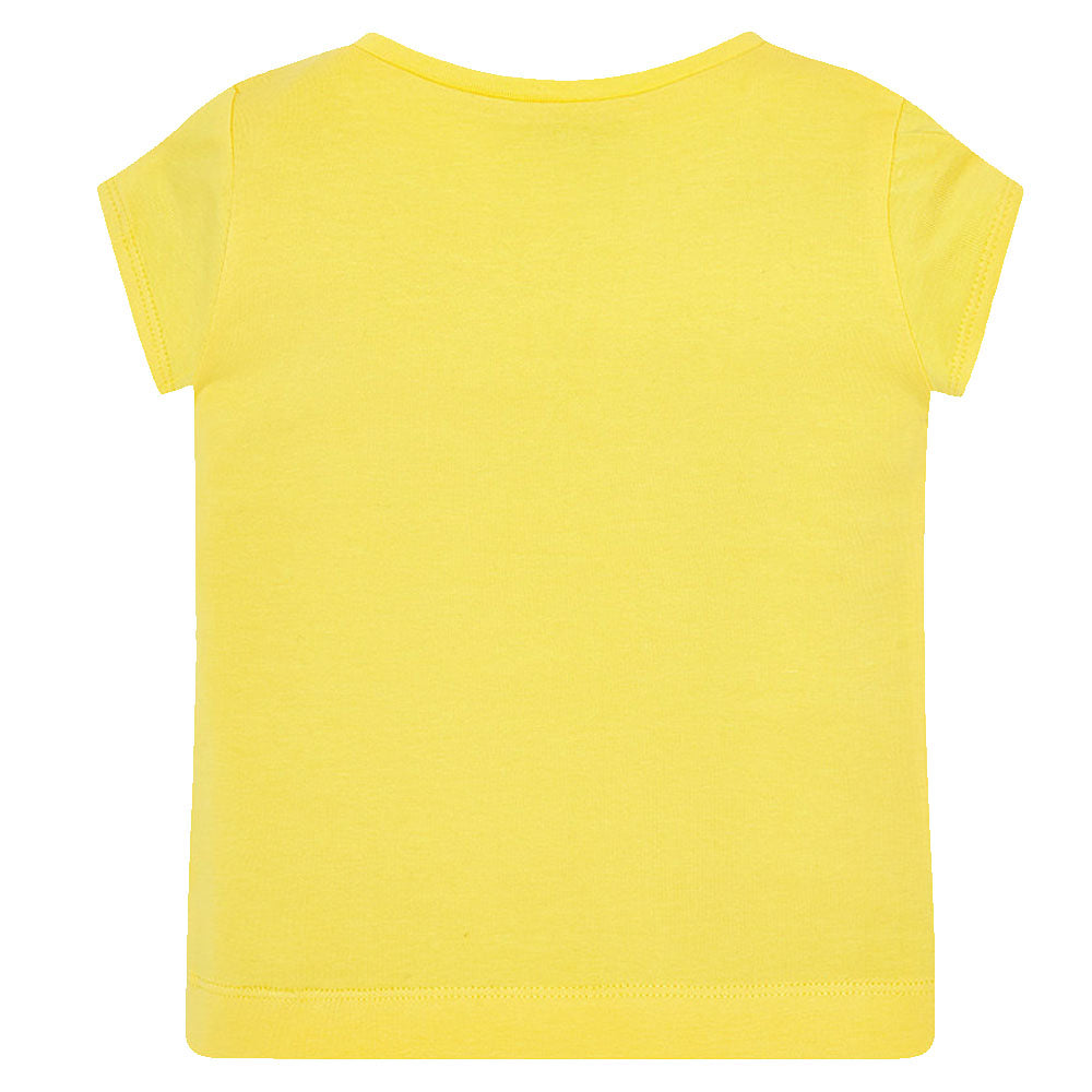 Mayoral 174-084 Kids Girl Short Sleeve T-Shirt - Yellow