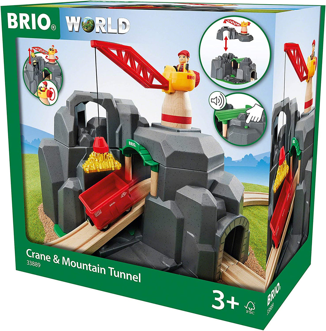 BRIO Crane & Mountain Tunnel 33889