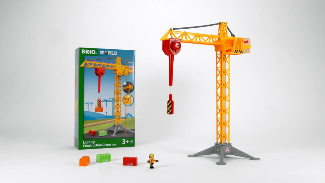 >BRIO Light Up Construction Crane 33835