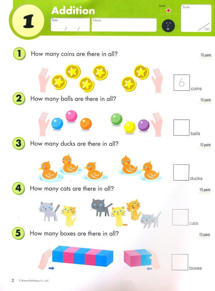 >KUMON Grade 1 Word Problems - Age 6-8