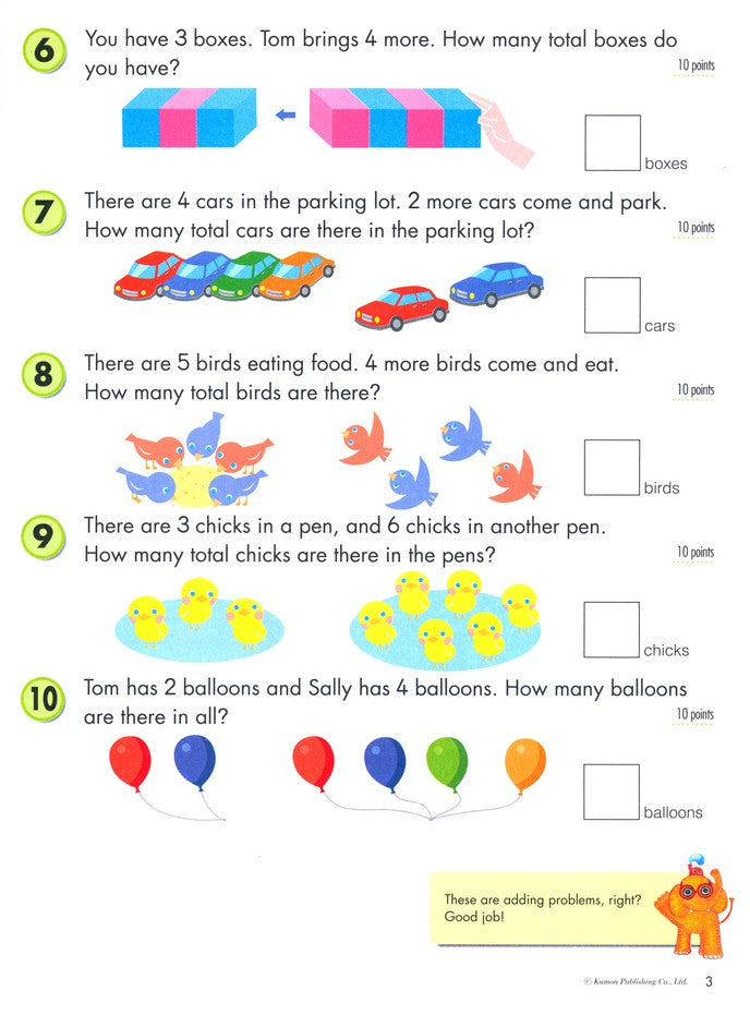 >KUMON Grade 1 Word Problems - Age 6-8