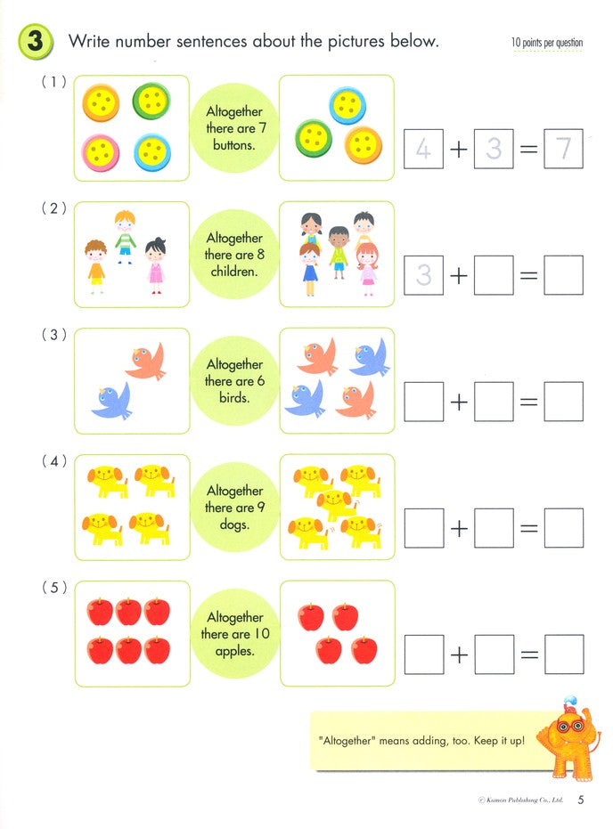 >KUMON Grade 1 Word Problems - Age 6-8