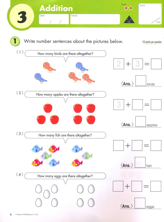 >KUMON Grade 1 Word Problems - Age 6-8