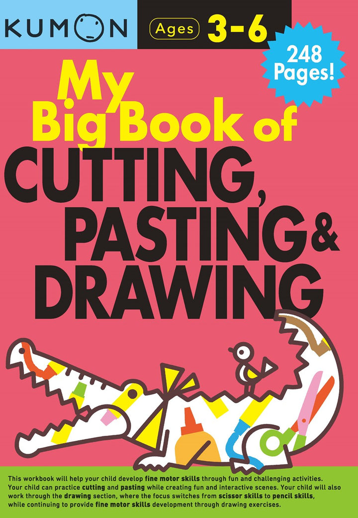 >KUMON Grade  PreK-K My Big Book of Cutting, Pasting & Drawing Ages 4-6