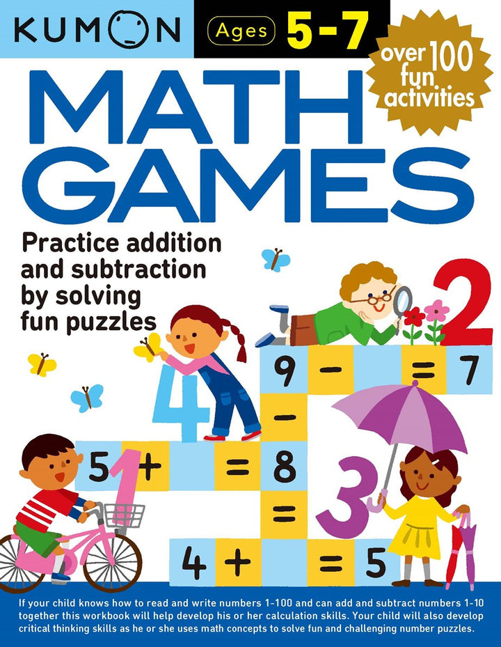 >KUMON Grade 1-2 Math Games Age 6-8