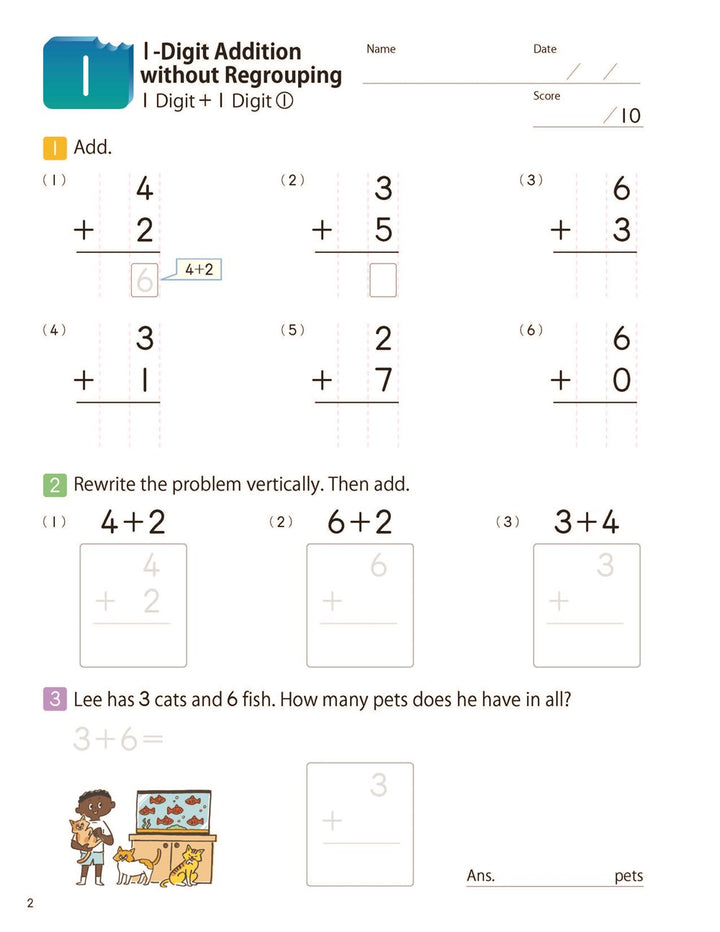 >KUMON Grade 2 Math Bites: Addition & Subtraction Age 6-8