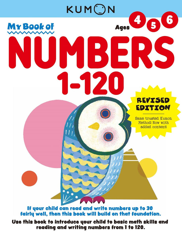 >KUMON Grade  PreK-1 My Book of Numbers 1-120 Age 4-6