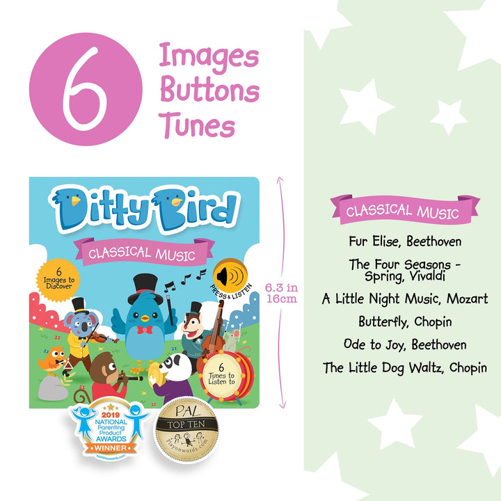 Ditty Bird Baby Sound Book: Classical Music