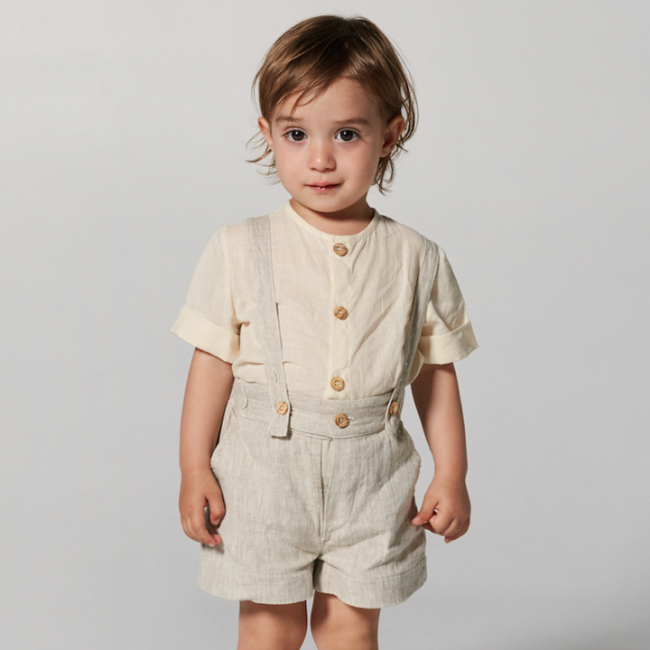 yellowpelota Kids Arthur shirt in Natural BL35