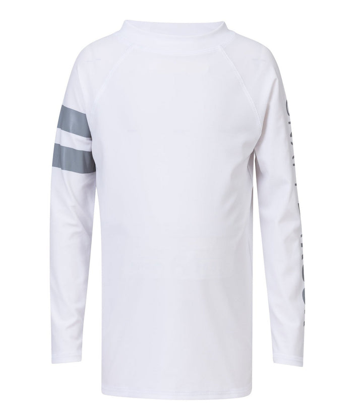 Snapper Rock White Arm Band Long Sleeve Rash Top