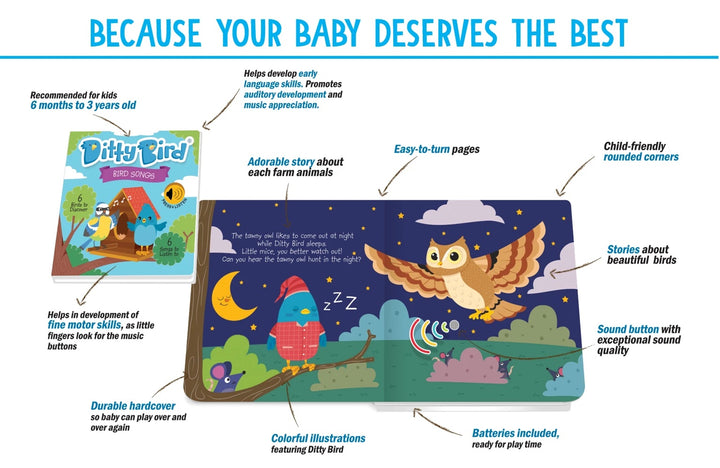 Ditty Bird Baby Sound Book: Bird Songs