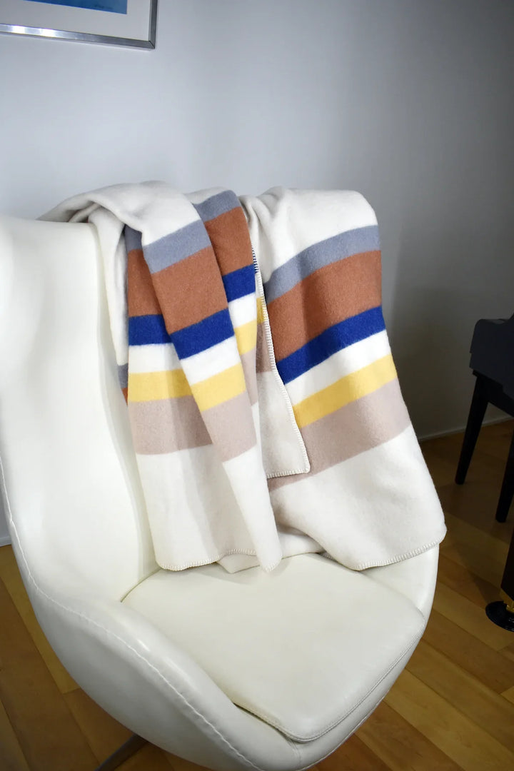 Woolino 100% Wool Blanket - Cream Dunes